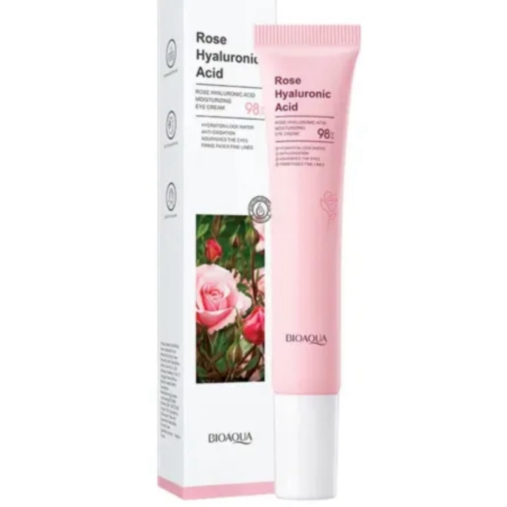 Bioaqua Rose Hyaluronic Acid Tightening Moisturizing Eye Cream, 20g